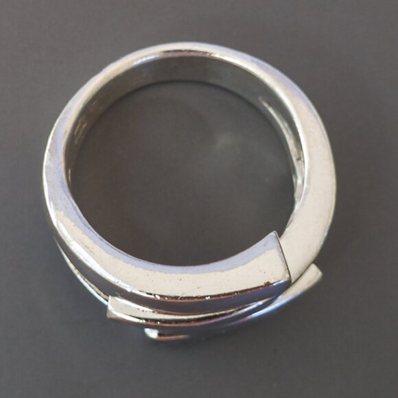 Sterling Quadruple-Wrap Modernist Band — Size 7.25 (NF 925) - Picture 11 of 14